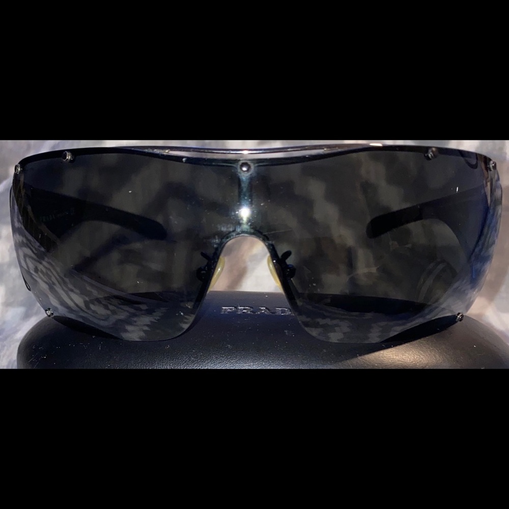 Unisex Black Prada Sunglasses